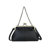 PU Shoulder Bag Clip Clutch Retro Crossbody