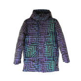 Reflective Circuit Print Long Coat