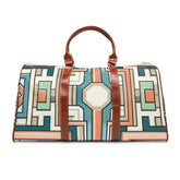 Retro Inspired Area Travel Bag with Art Deco Design 20’’ x