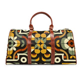 Retro Patterned Area Travel Bag with Geometric Design 20’’