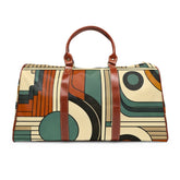 Retro-Patterned Travel Bag with Mid Century Motifs 20’’ x