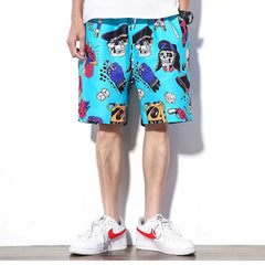 Retro Punk Waterproof Beach Shorts - Short Pants