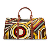 Retro Travel Bag with 1970s Geometric Pattern 20’’ x 12’’