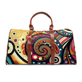 Retro Travel Bag with Psychedelic Paisley Design 20’’ x
