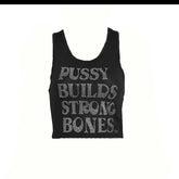 Rhinestone Letter Print Vest