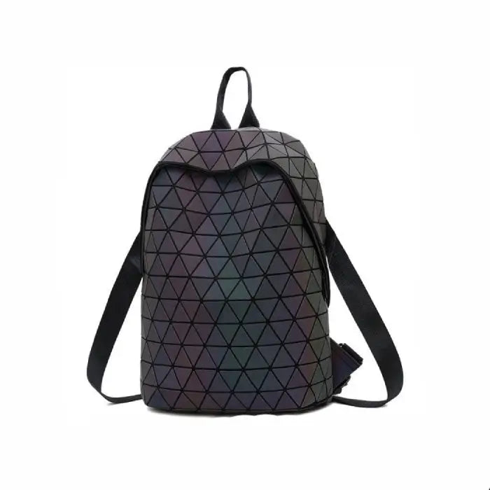 Rhomboid Luminous Geometric Backpack - One Size