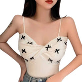 Ribbon Sleeveless Blouse