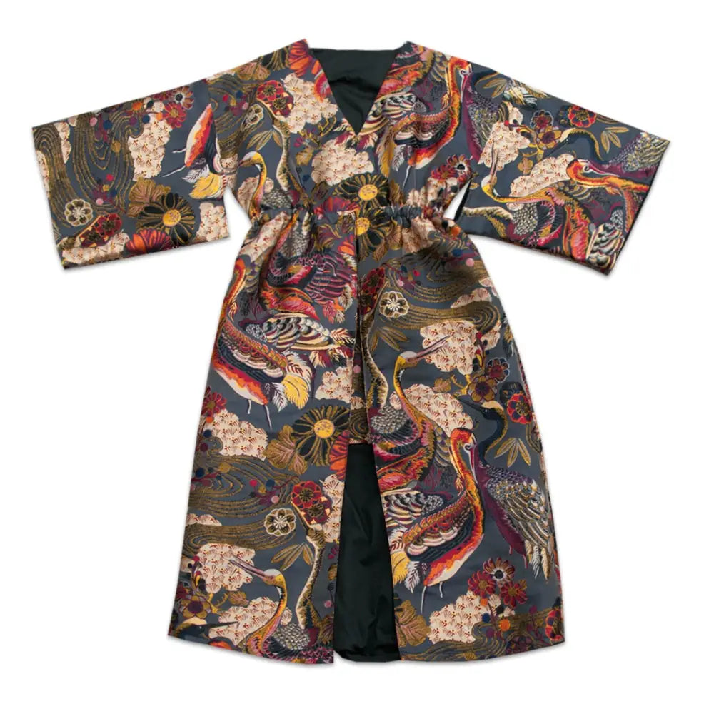 Riverside Jacquard Japanese Style Kimono - no belt