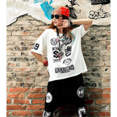 Rock Smith Letters and Numbers Loose T-shirt