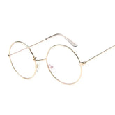 Round Glasses Clear Lens Round Metal