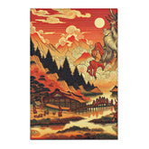 ’Sakura Kurosawa - Japanese Yōkai Rug’
