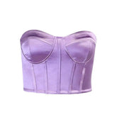Satin Off Shoulder Corset