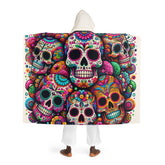 Seraphina Bones - Sugar Skull Hooded Sherpa Blanket
