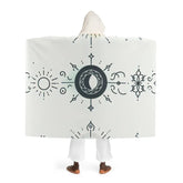Serena Spellbound - Moon Phases Hooded Sherpa Blanket