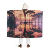 Serene Harmony - Meditation Hooded Sherpa Blanket