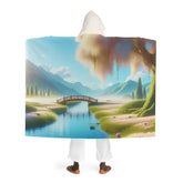 Serenity Embrace - Meditation Hooded Sherpa Blanket