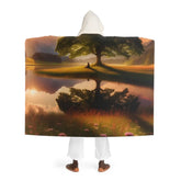 Serenity Embrace Meditation Hooded Sherpa Fleece Blanket