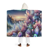 Shimmering Enchantment - Magical Hooded Sherpa Blanket