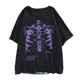 Skeleton Chest Grunge Aesthetic T-shirt