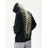 Skeleton Gothic Knitted Hoodies