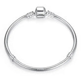 Snake Chain Bangle Silver Bracelet