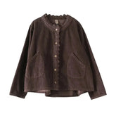 Solid Color Corduroy Jacket