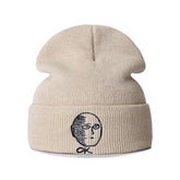 Solid Color Winter Knitted Beanie