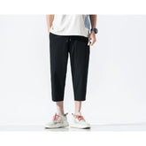 Solid Loose Plain Casual Sweatpants