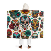 Sophia Memento - Sugar Skull Hooded Sherpa Blanket