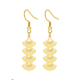 Stainless Steel Banquet Fish Hook Dangle Drop Earring