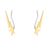 Star Ear Clip On Stainless Steel Earrings
