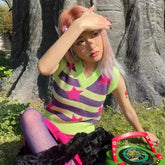 Star Stripe Knitted Tank