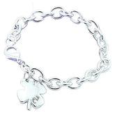 Sterling Silver Clover Leaves Bracelet