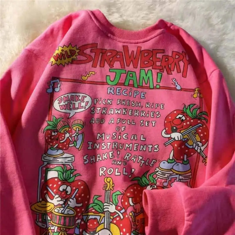 Strawberry Jam Recipe Sweatshirt - Sweatshirts