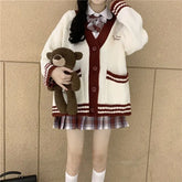 Style Button Loose Cardigan