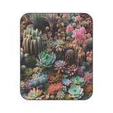 Succulents Picnic Blanket with Sylvester Flower Design 61’’