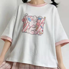 Sweet Rabbit Kawaii Oversize T-Shirt
