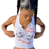 Til Death We Do Art Crop Tank Top