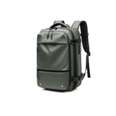 Travel Multi Functional Pocket Code Lock Backpack Army Green