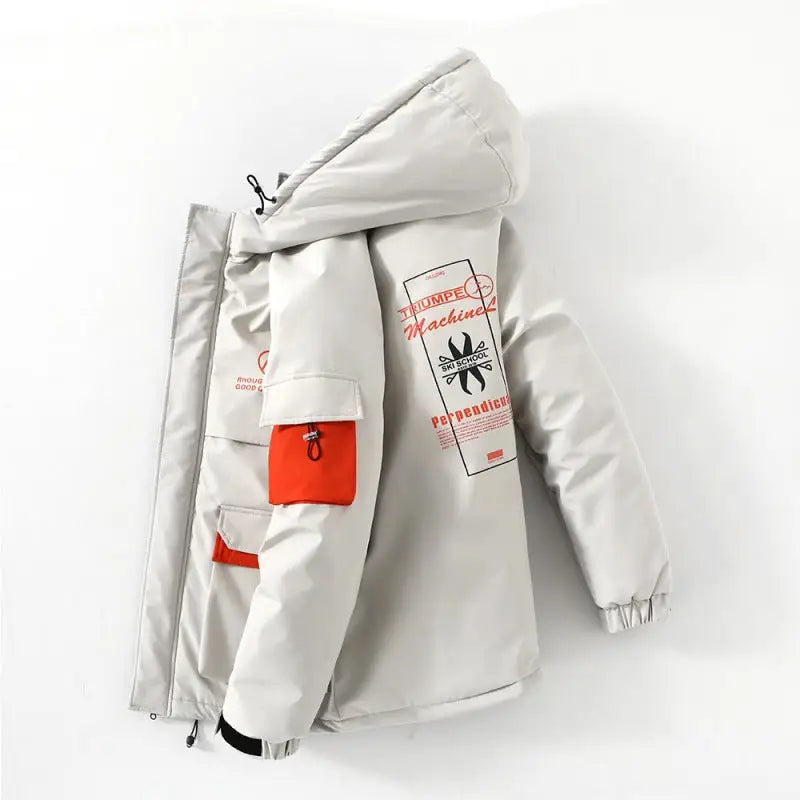 Triumpe Hooded Cotton Jacket - Beige / M - Jackets