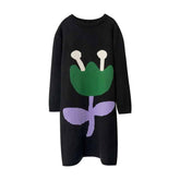 Tulipan Round Neck Long Sleeve Dress