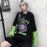 Unidrone Fluorescent Green Long Sleeve Sweatshirts
