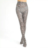 Velvet Tights with Japanese Harajuku Style Tattoo Print