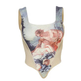 Vintage Angel Art Aesthetic Corset
