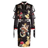 Vintage Angel Flower Print Skirt Dress