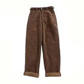 Vintage Corduroy High Waist Straight Pants