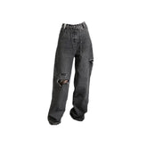 Vintage Y2k Ripped Denim Pants