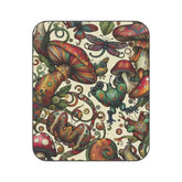 Whimsical Frogs Picnic Blanket with Colorful Mushrooms 61’’