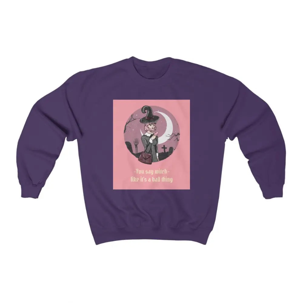 Witch Like it’s a Bad Thing Sweatshirt - Purple / S