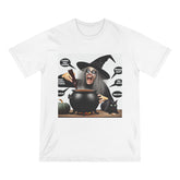 Witchy Meme Terror T-Shirt Aesthetic Clothing White / XS